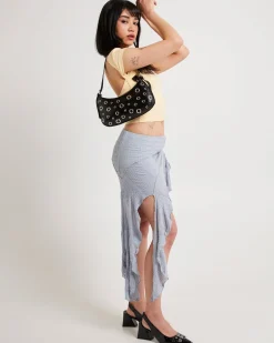 Asym Splice Mini Skirt