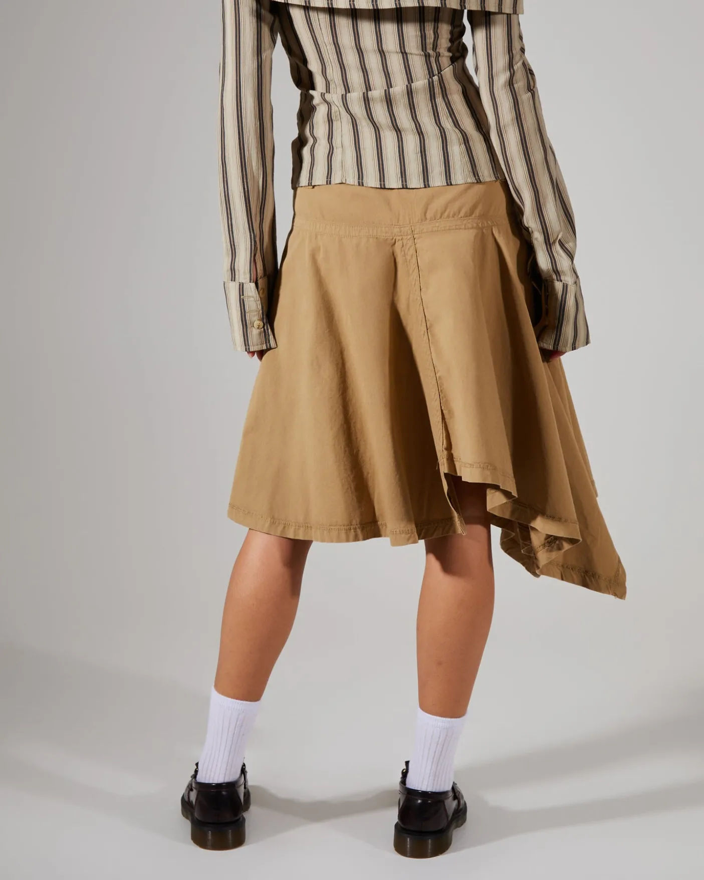 Asymmetric Choppy Cargo Skirt