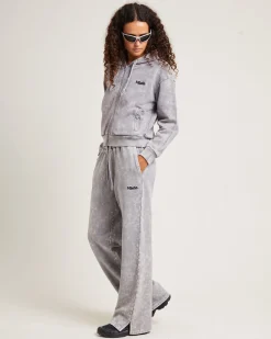 Australian Bones Zip Thru Hoodie Acid Grey