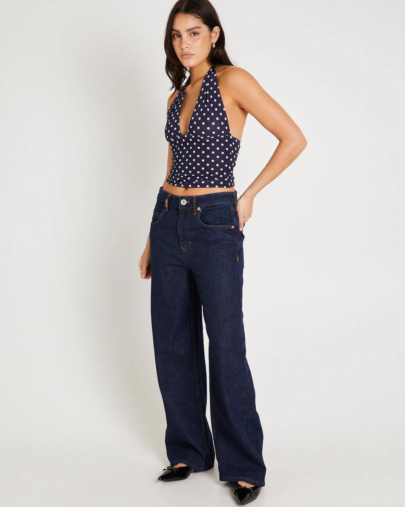Ava Slinky Plunge Top
