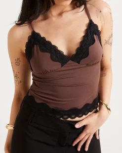 Avery Contrast Lace Cami