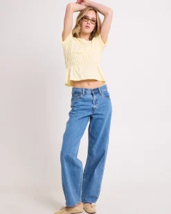 Baggy Dad Denim Jeans Own It Stone