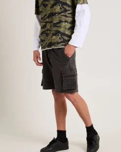 Baggy Denim Cargo Shorts