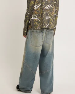 Baggy Moto Denim Jeans