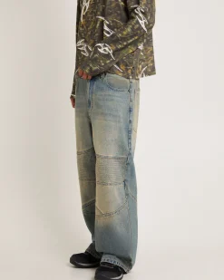 Baggy Moto Denim Jeans