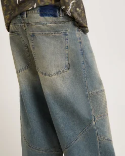 Baggy Moto Denim Jeans
