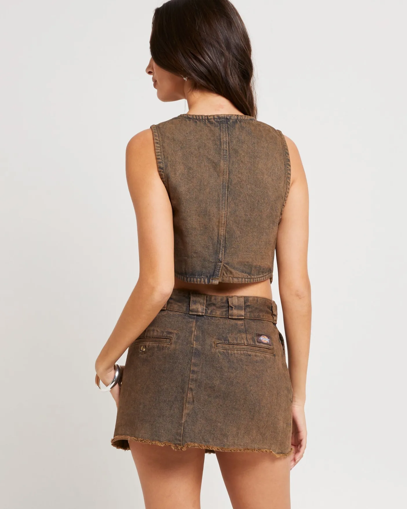 Bandera Cropped Denim Vest
