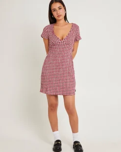 Base Seersucker Mini Dress
