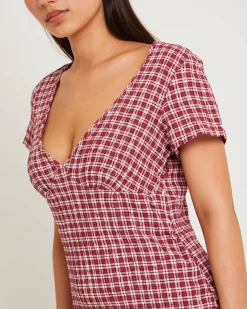 Base Seersucker Mini Dress
