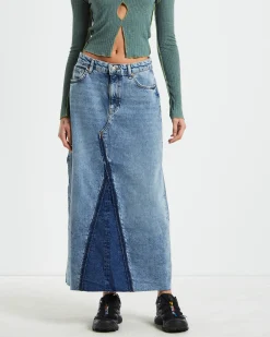 BDG Denim Midi Skirt in