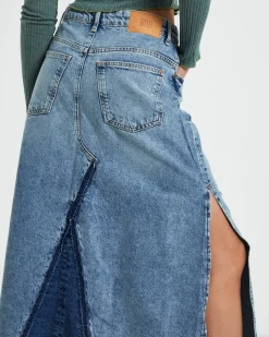 BDG Denim Midi Skirt in