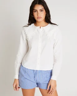 BDG Long Sleeve Collar Blouse