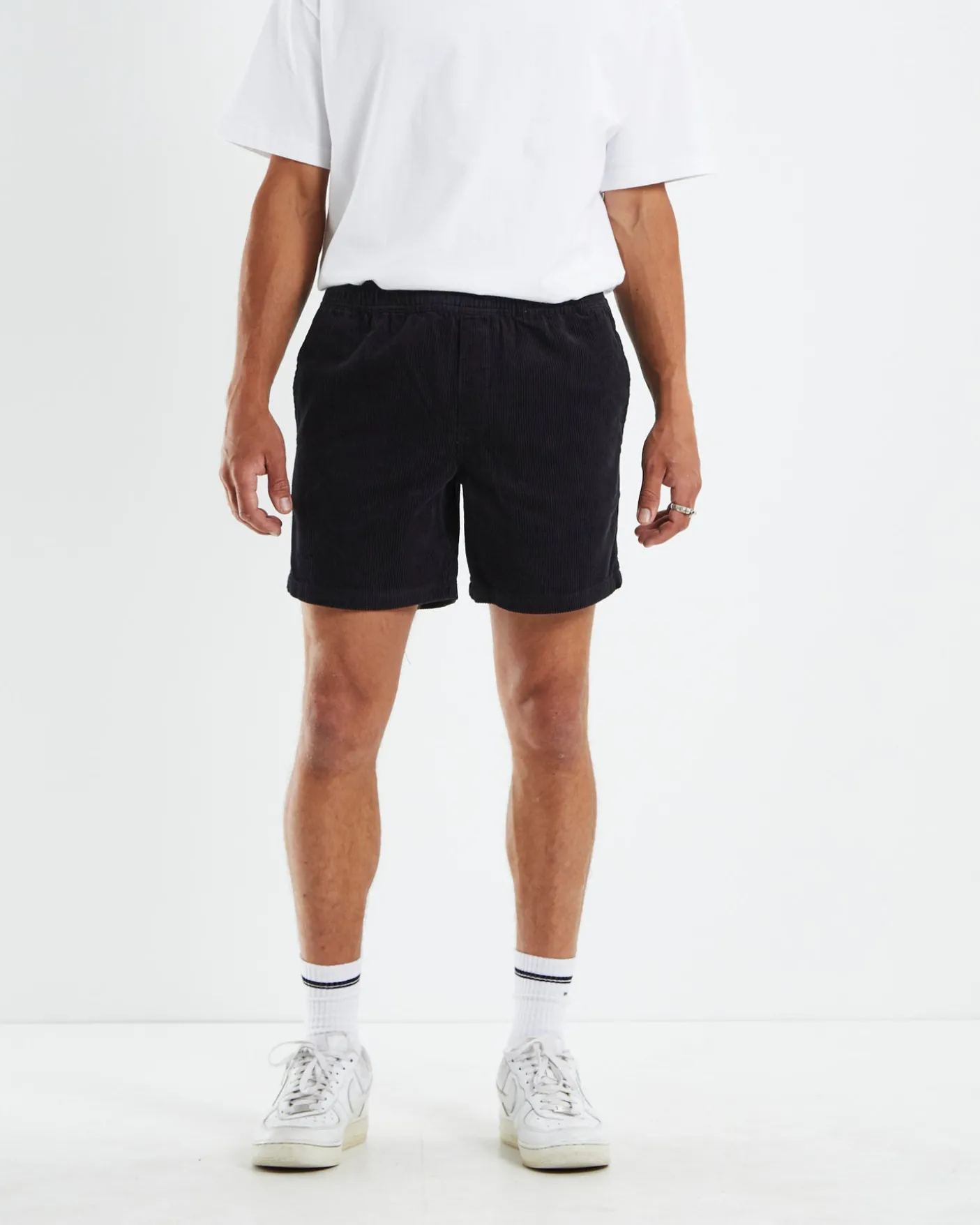 Bedford Cord Shorts Black
