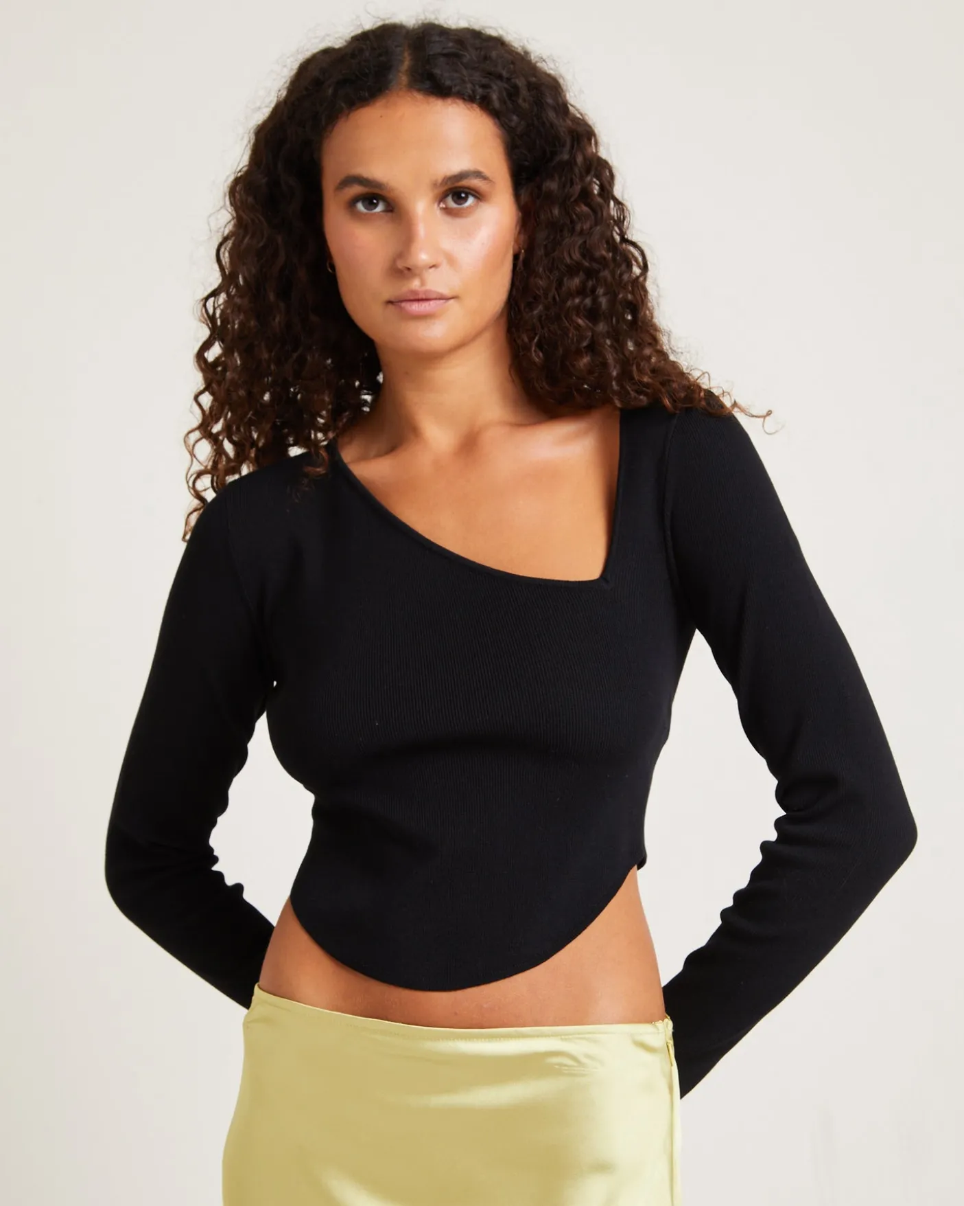 Bianka Cut Out Compact Knit Top