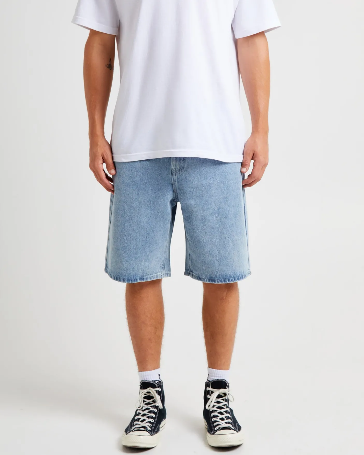 Big Ol Denim Shorts Light Blue
