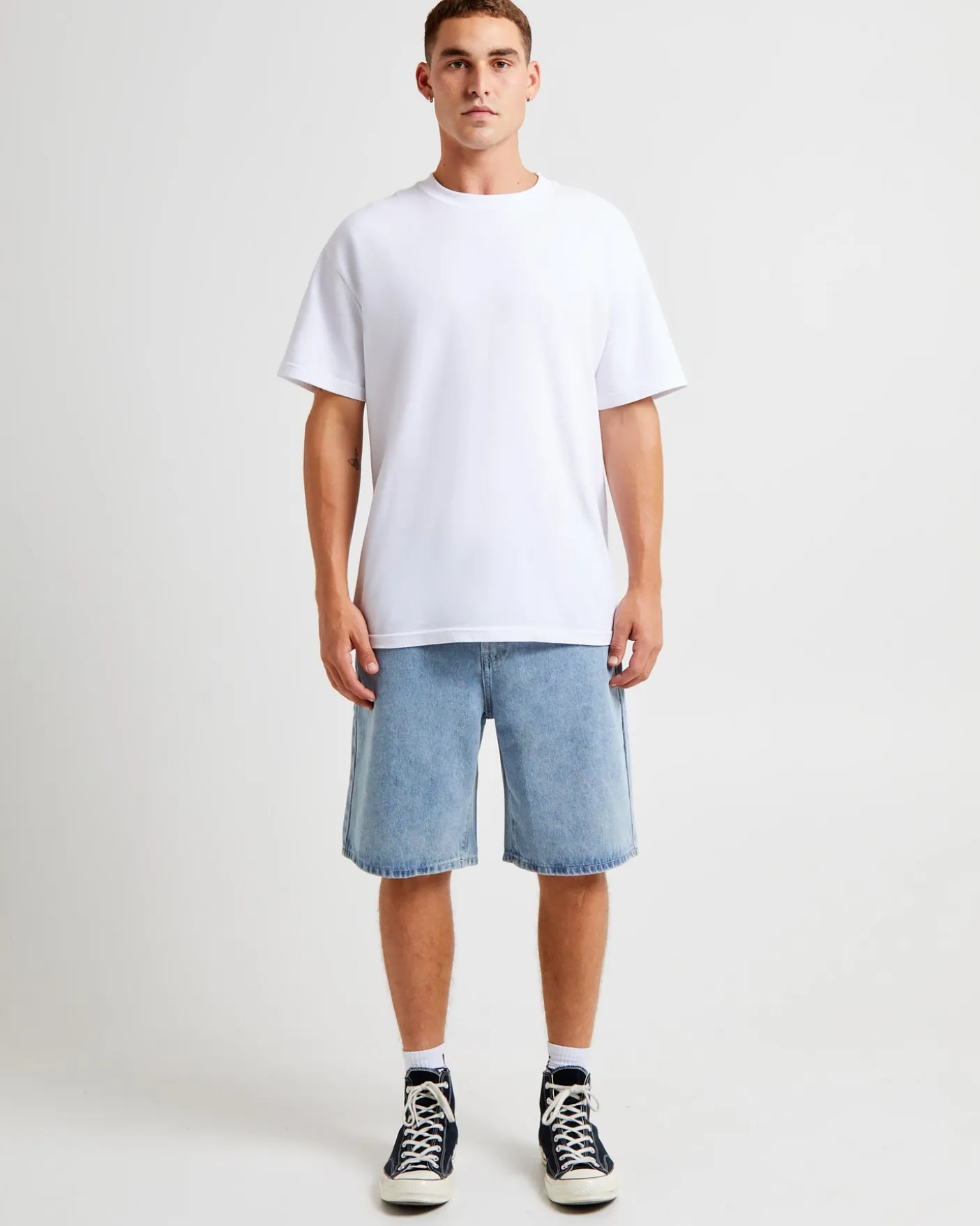 Big Ol Denim Shorts Light Blue