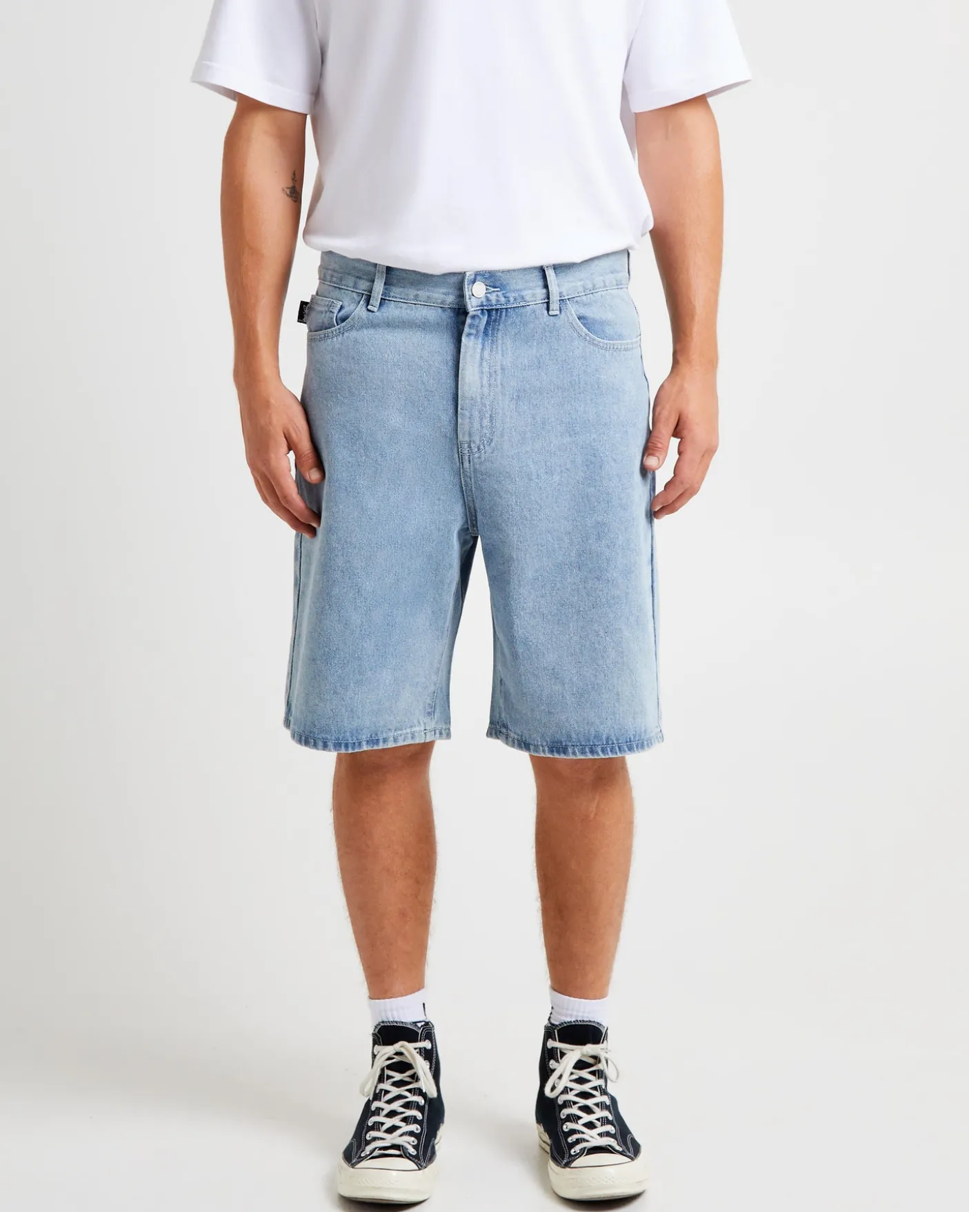 Big Ol Denim Shorts Light Blue