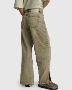 Billie Mid Waist Long Rise Straight Leg Denim Jeans