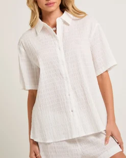 Bisbee Shirred Oversized Shirt