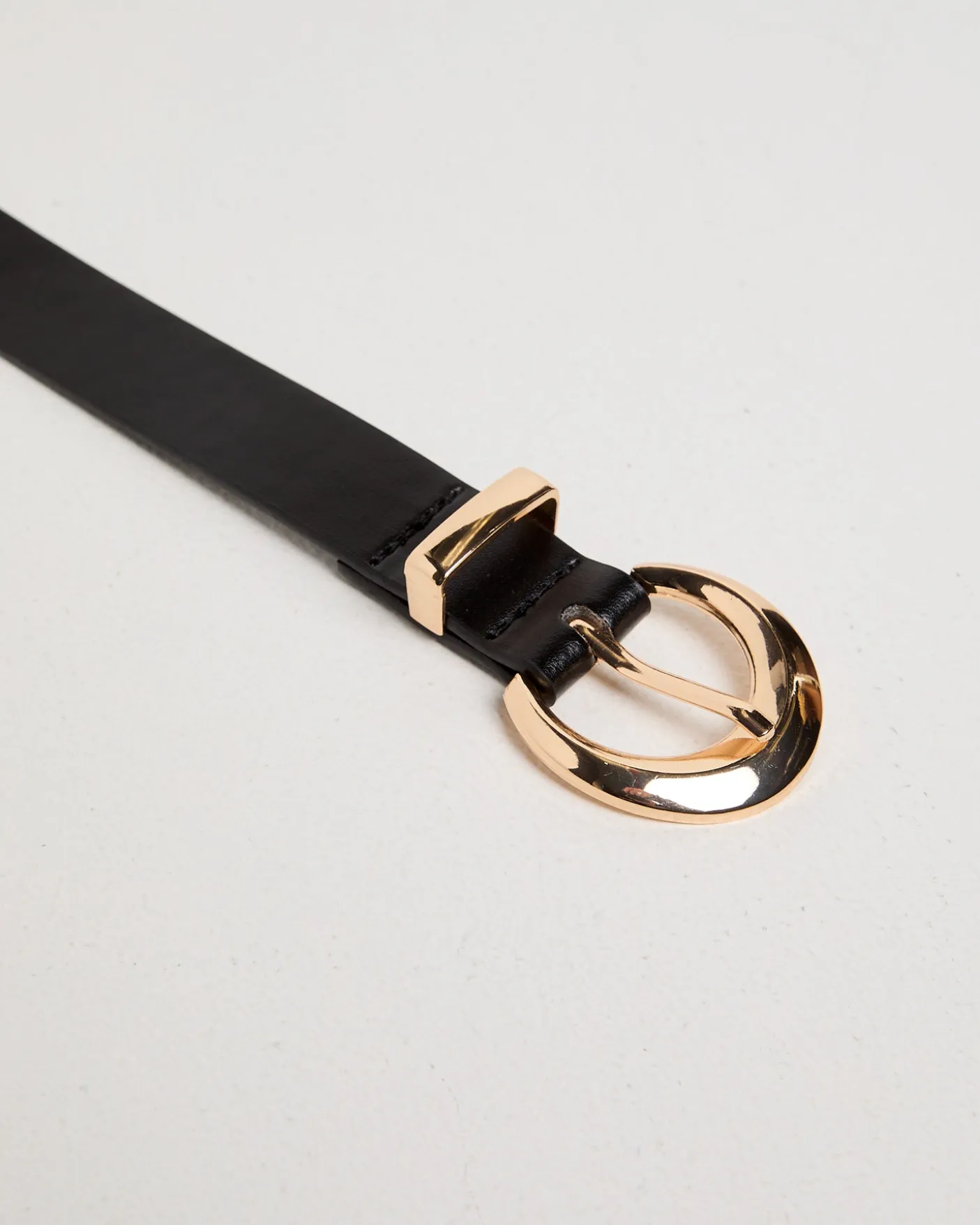 Black/Gold Buckle Belt