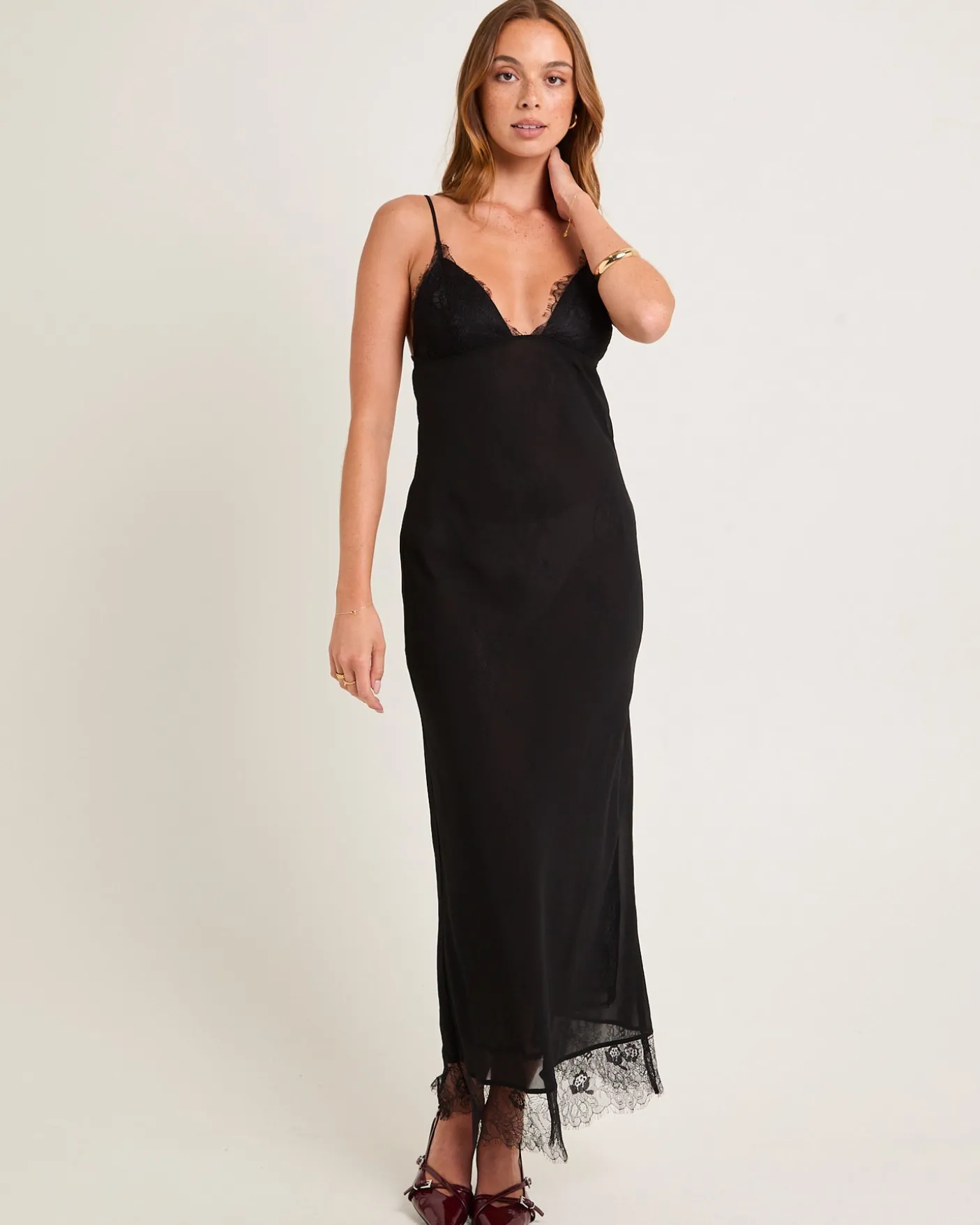 Blair Lace Tie Back Maxi Dress