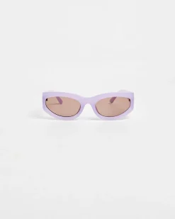Blake Rectangle Sunglasses in Purple