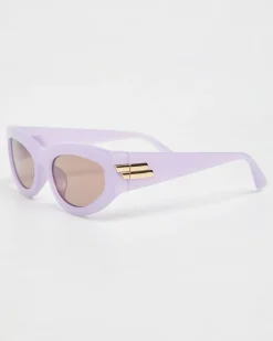 Blake Rectangle Sunglasses in Purple
