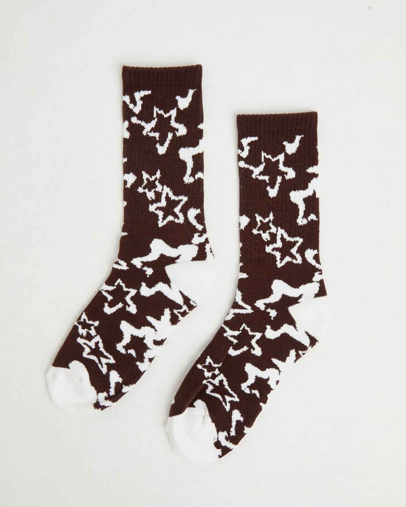 Bleached Star Socks 2 Pack in Multi