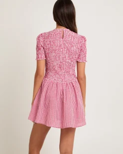 Bonnie Shirred Bubble Mini Dress