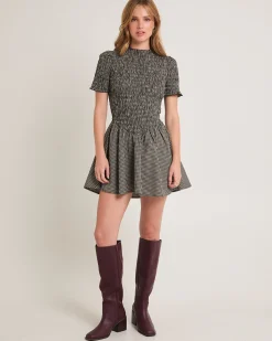 Bonnie Shirred Bubble Mini Dress