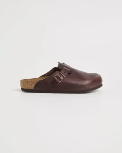 Boston Natural Leather Oiled Clog