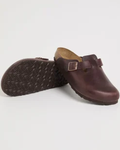 Boston Natural Leather Oiled Clog