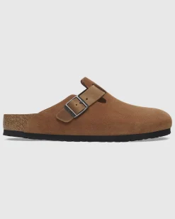 Boston Oiled/Suede Mixed Leather Clog