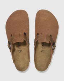 Boston Oiled/Suede Mixed Leather Clog