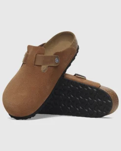 Boston Oiled/Suede Mixed Leather Clog