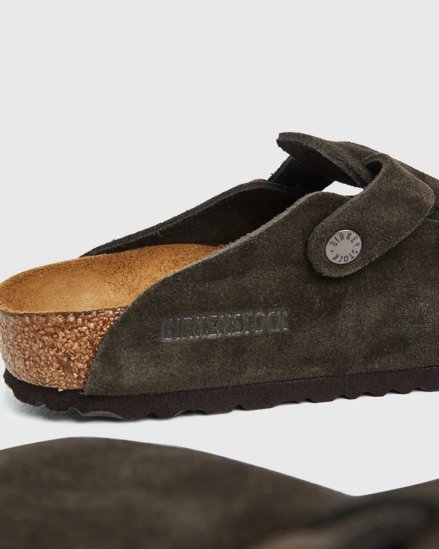 Boston Sandals Suede Leather Mocca Brown