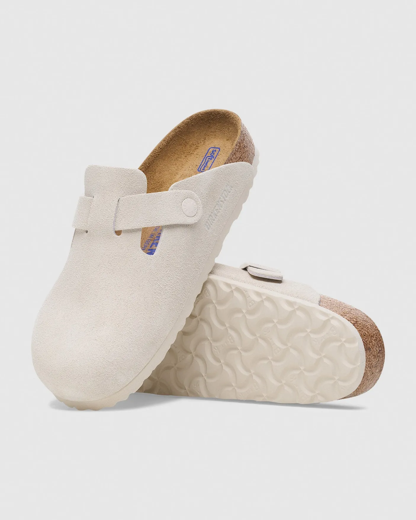 Boston Soft Footbed Suede Leather Clog