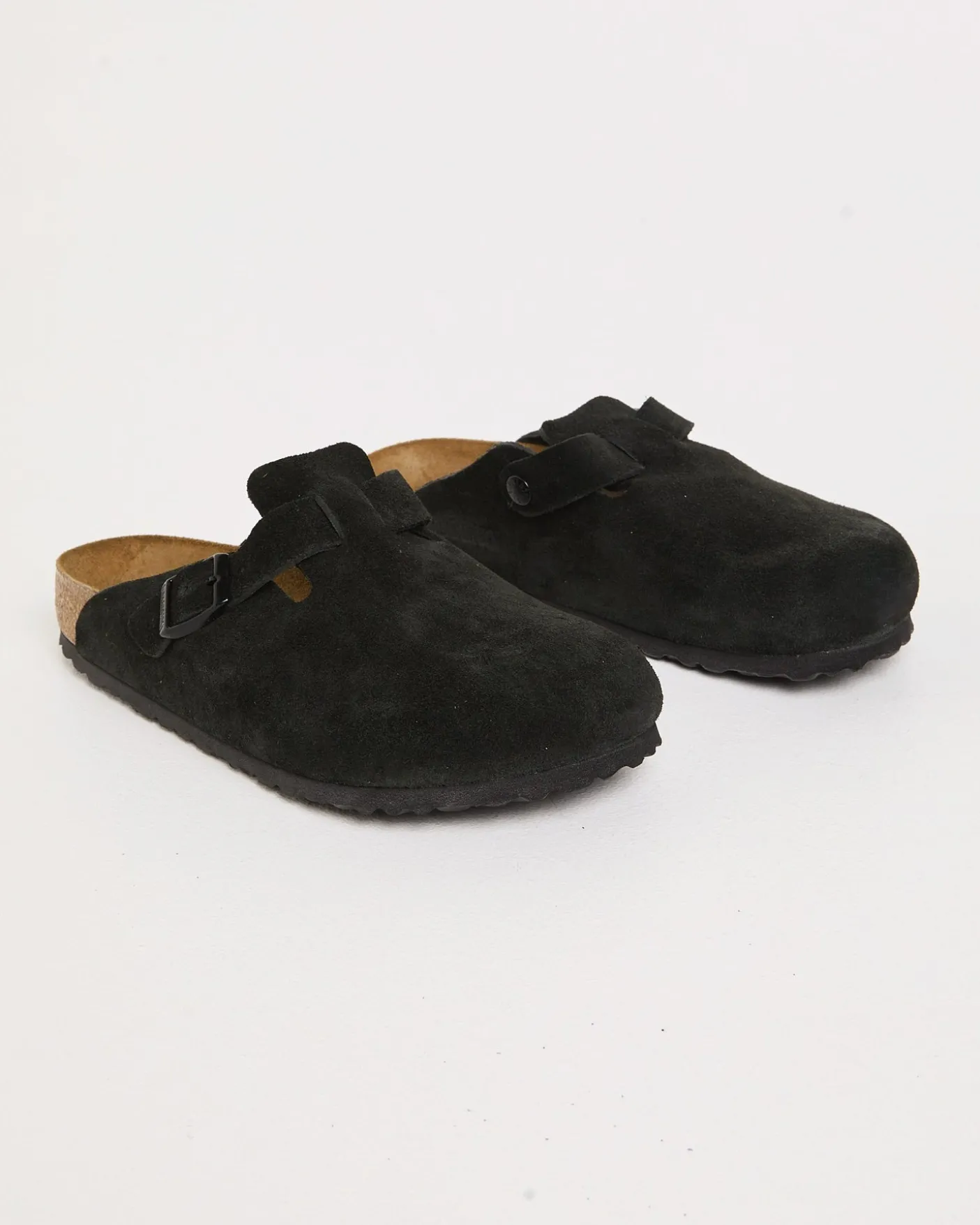 Boston Soft Footbed Suede Leather Clog