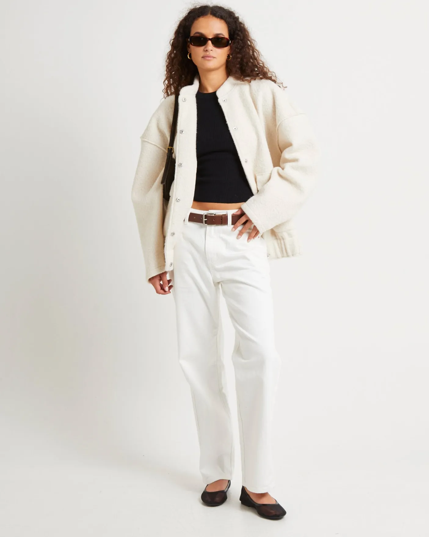 Boucle Bomber Jacket