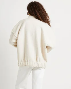 Boucle Bomber Jacket