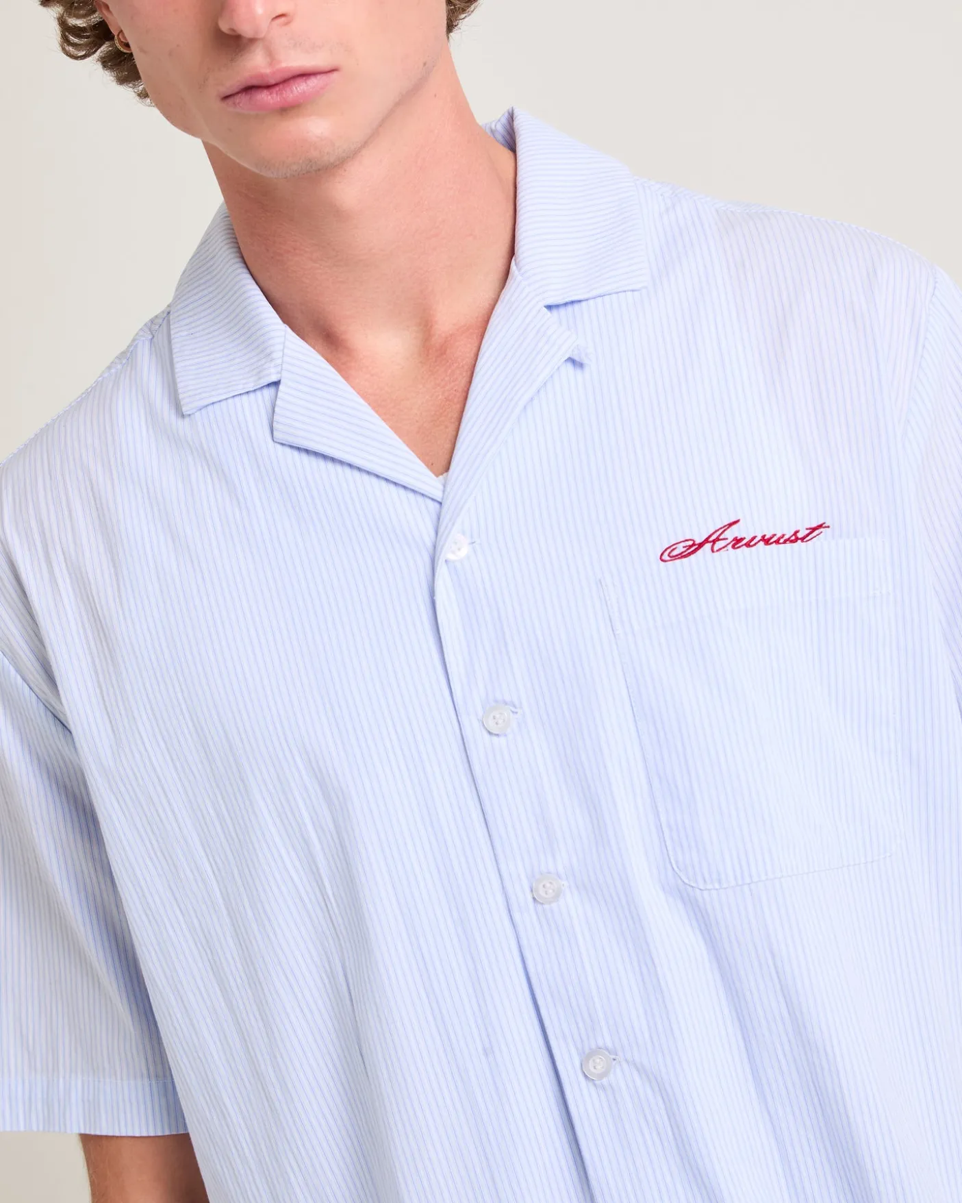 Box Striped Short Sleeve Shirt