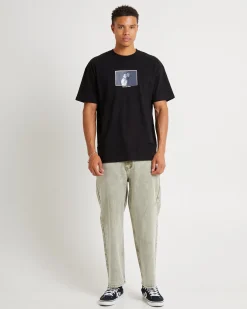 Brat Short Sleeve T-Shirt Washed Black