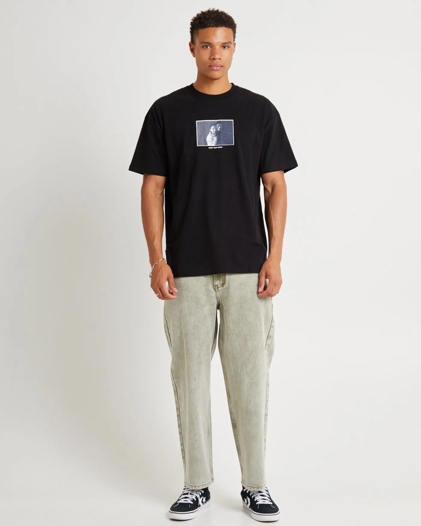Brat Short Sleeve T-Shirt Washed Black