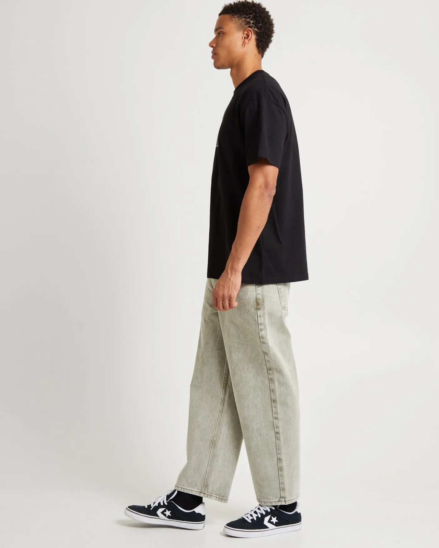Brat Short Sleeve T-Shirt Washed Black