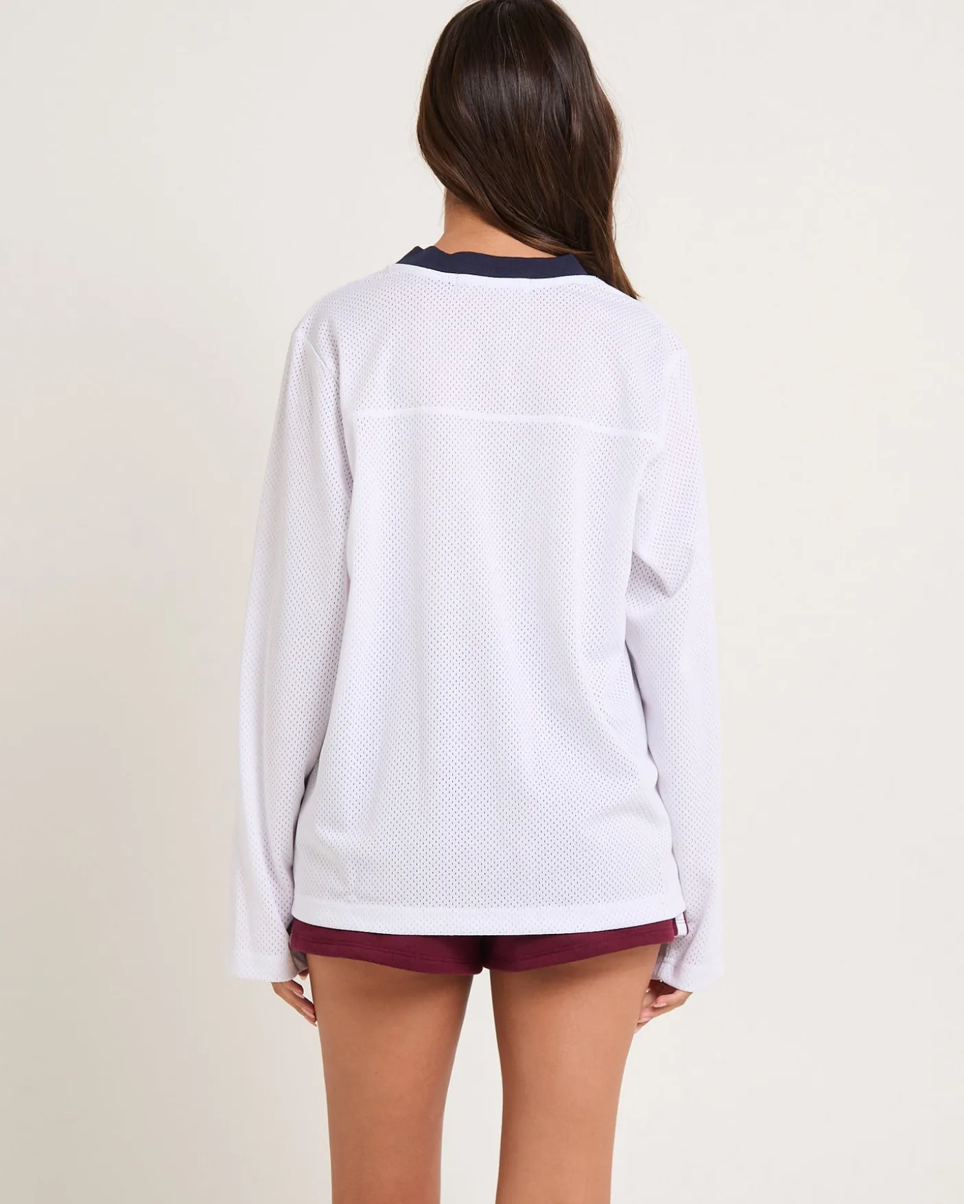 Brianna Mesh Sports Long Sleeve T-Shirt