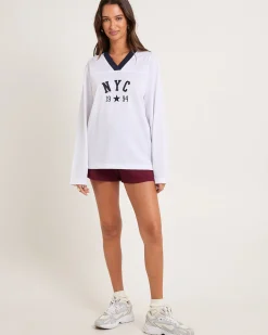 Brianna Mesh Sports Long Sleeve T-Shirt