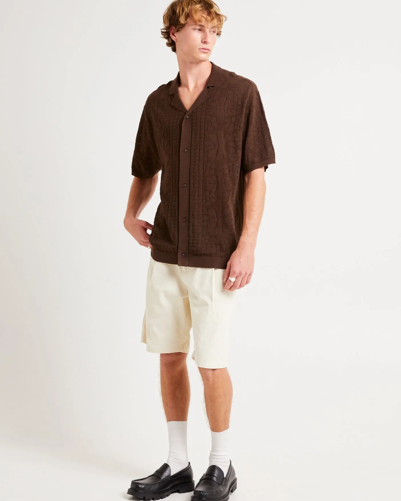 Bronson Knitted Short Sleeve Resort Shirt