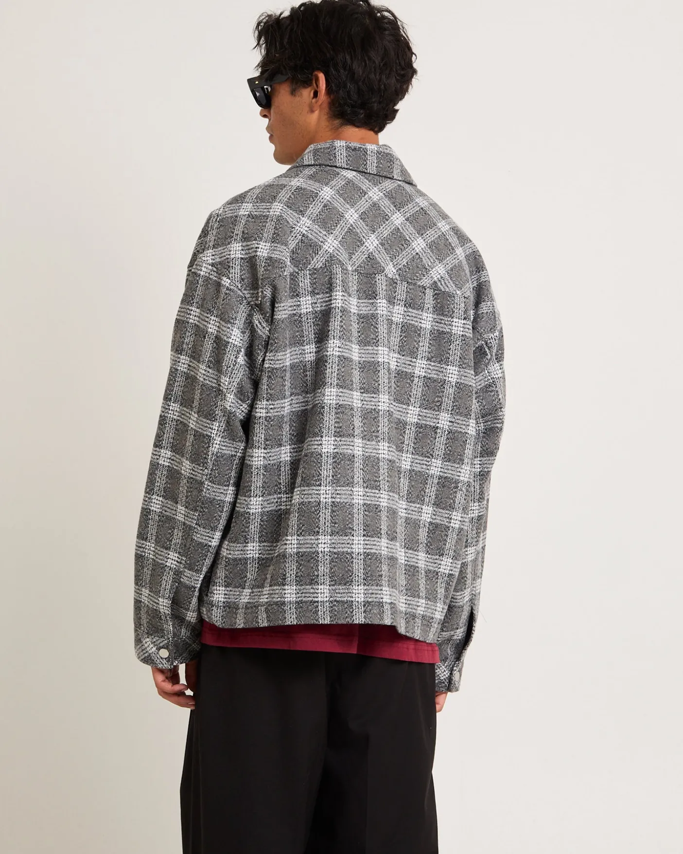 Brushed Check Zip Jacket