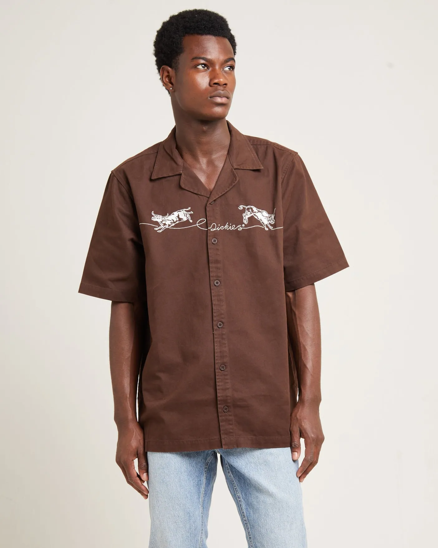 Bully Boy Short Sleeve Shirt Brown