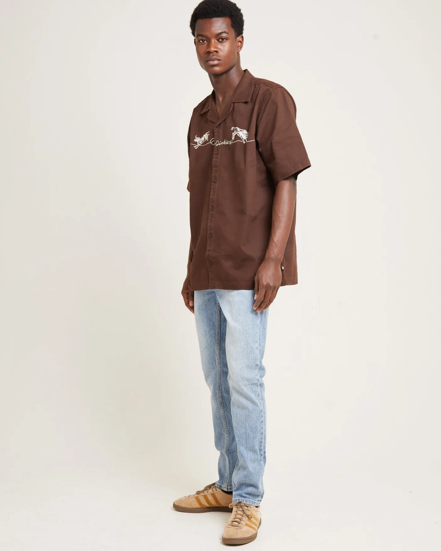 Bully Boy Short Sleeve Shirt Brown